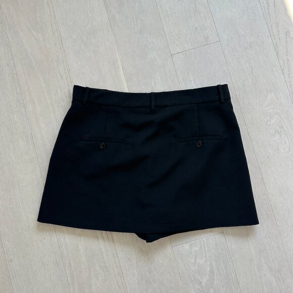 Zara Mini Skort Black Size Large - Picture 6 of 6